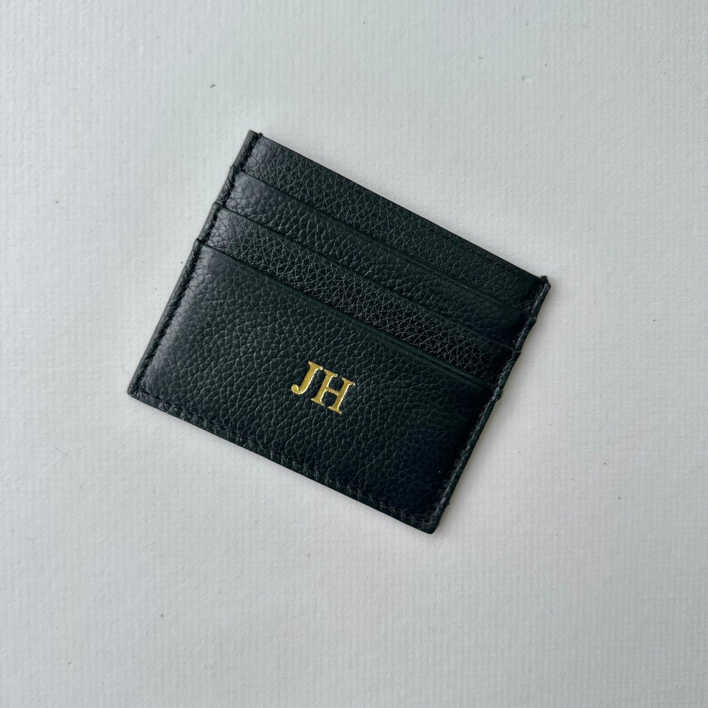 Pre-printed Leather Card Holder - JH