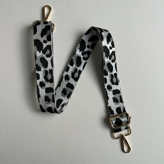 Slim Leopard Print detachable Bag Strap