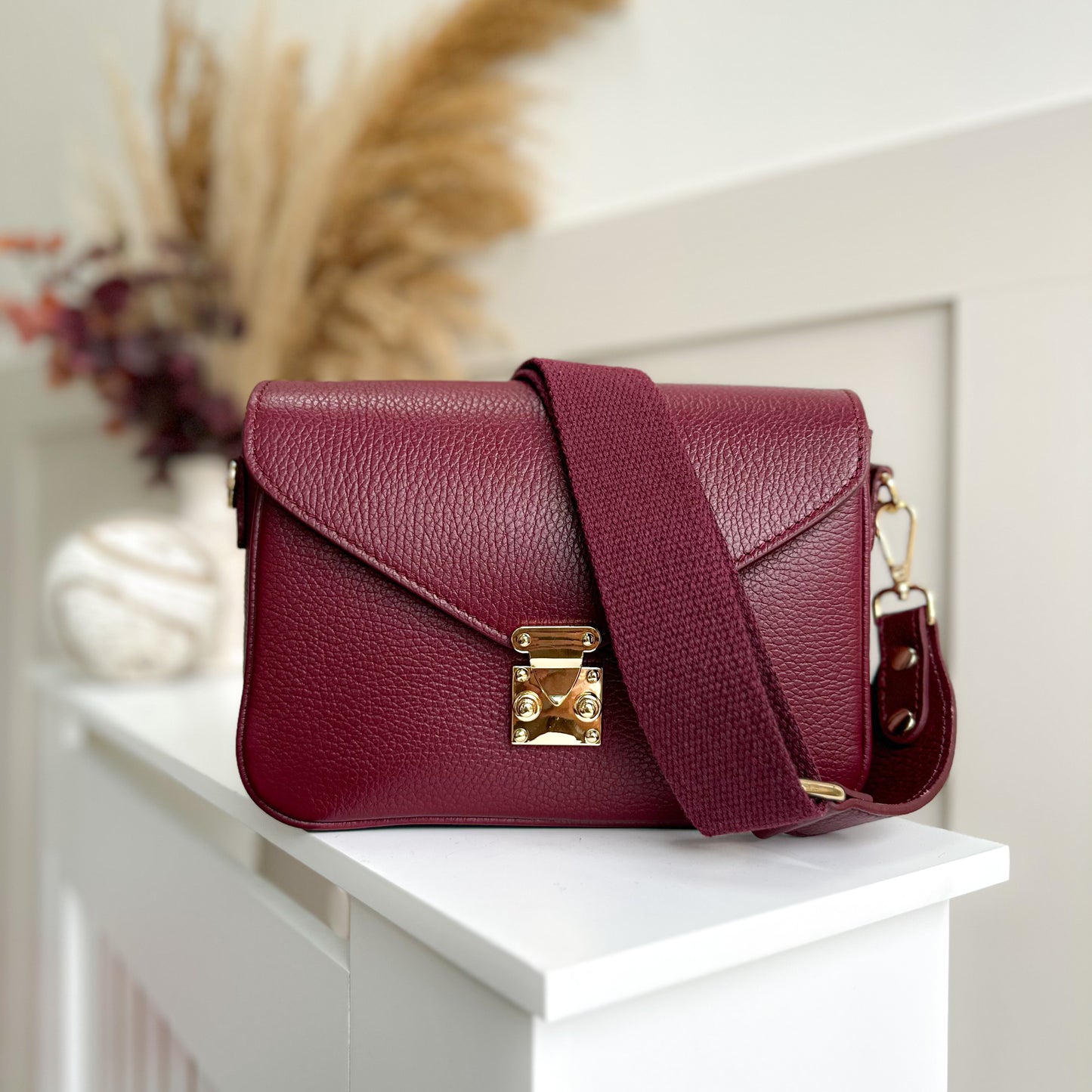 Martine Leather Crossbody Bag