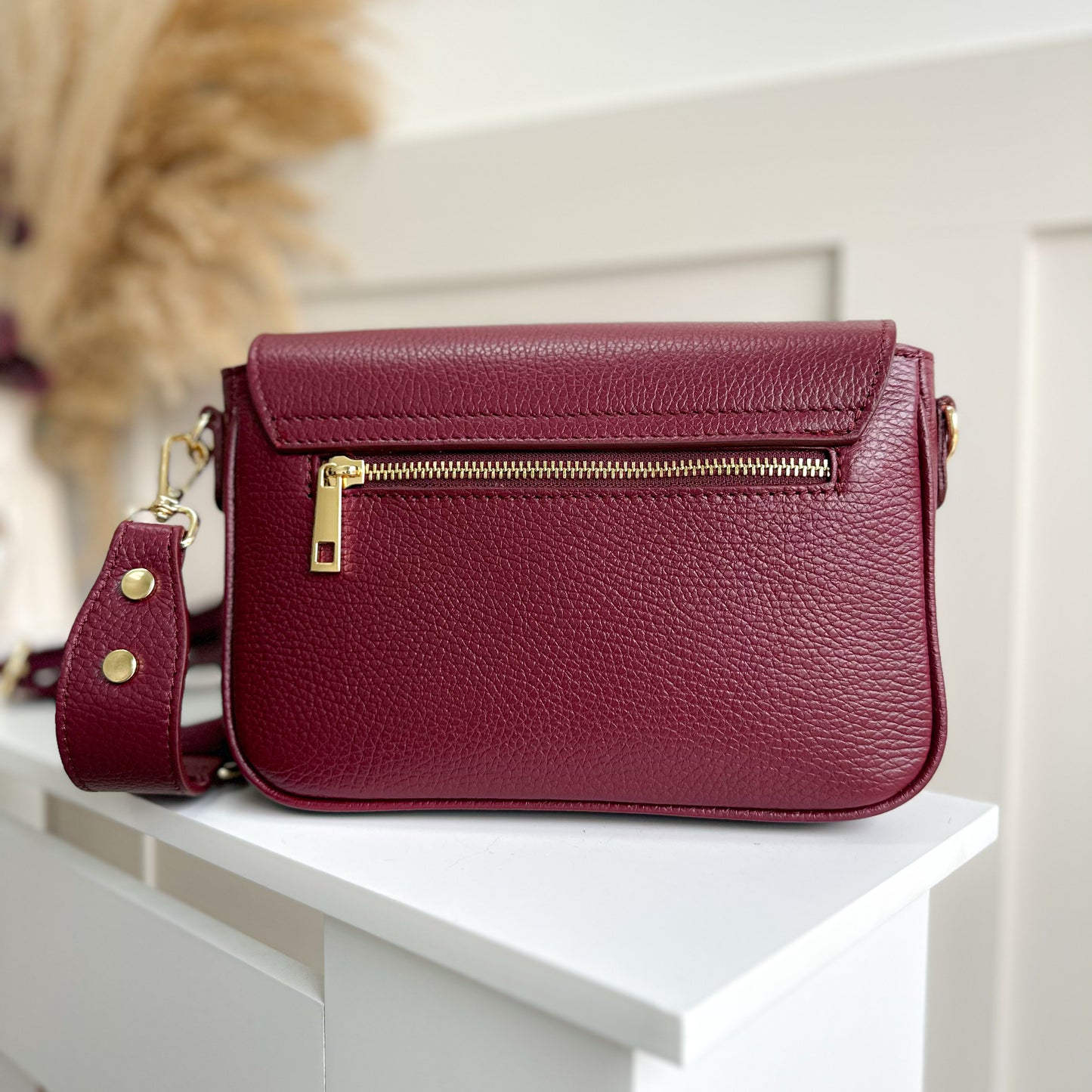 Martine Leather Crossbody Bag