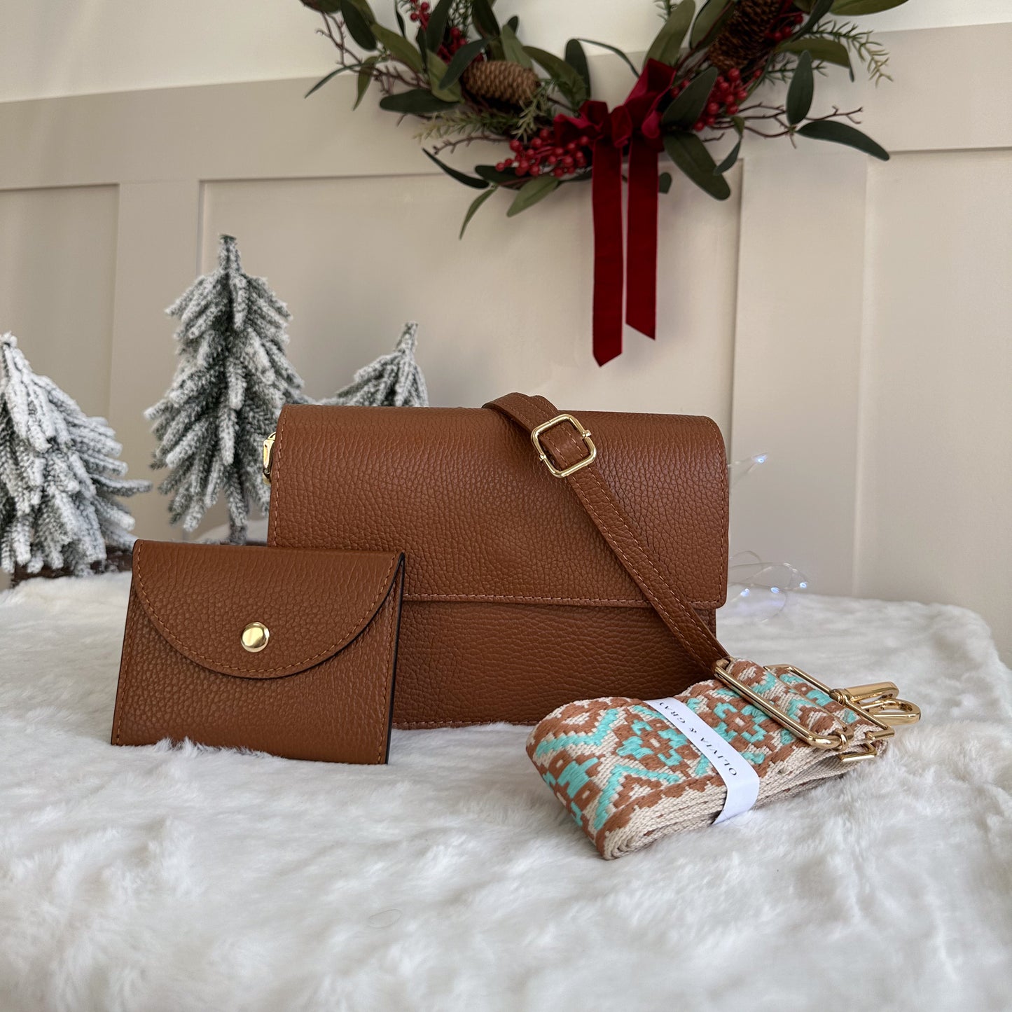 GIFT SET Tan Laine Bag