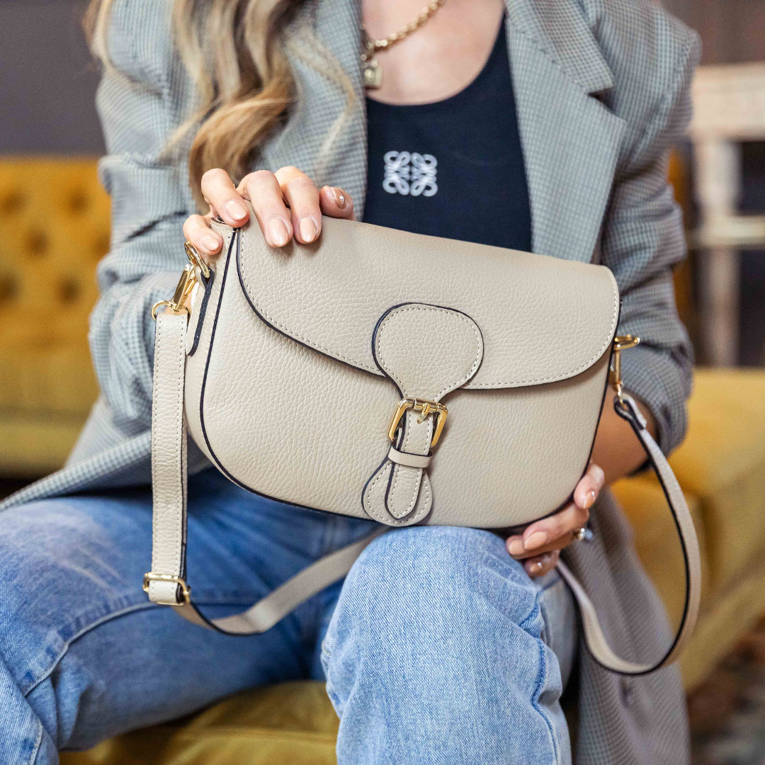 Sienna Saddle Leather Crossbody Bag