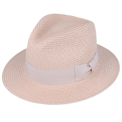 Personalised Summer Straw Fedora Hat - OLIVIA AND GRAY LTD