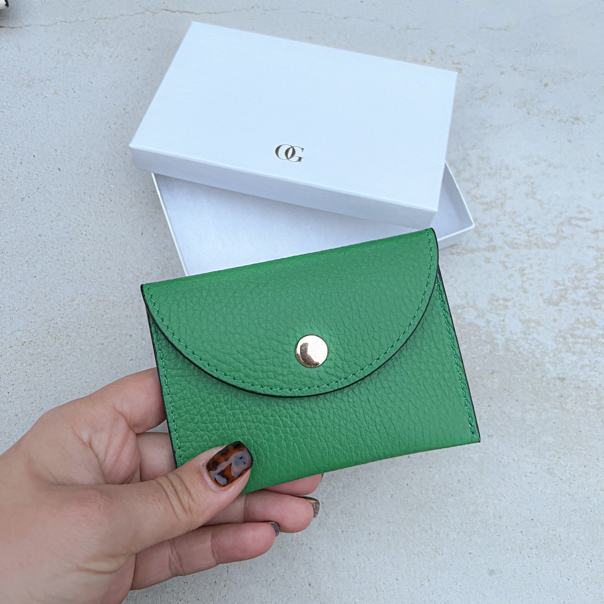 Personalised Leather Card And Coin Purse