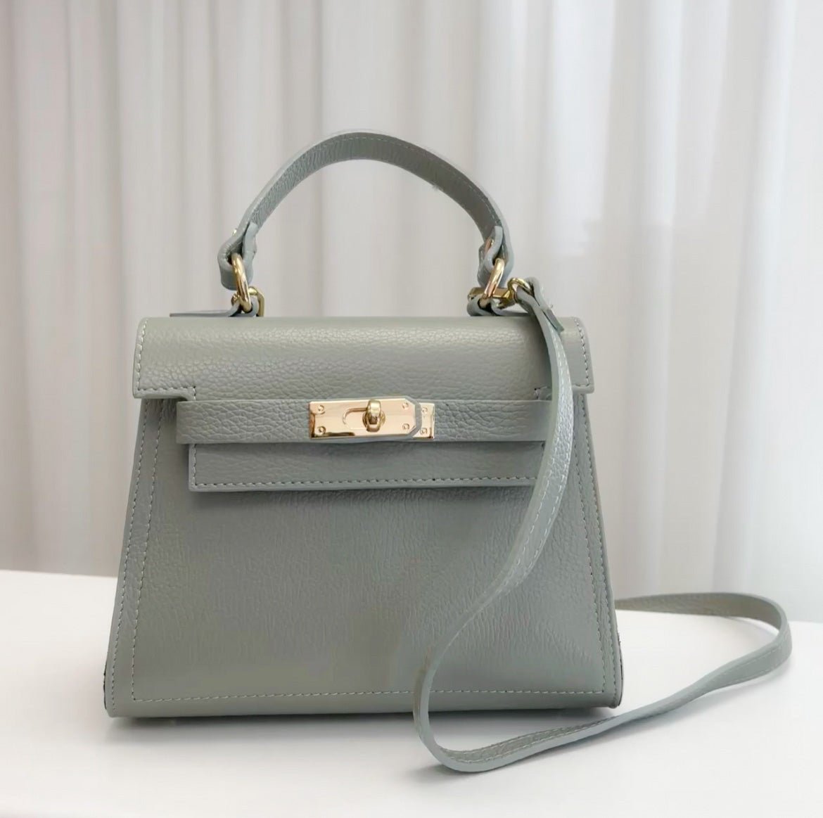 Grace Leather Top handle Crossbody Bag - OLIVIA AND GRAY LTD