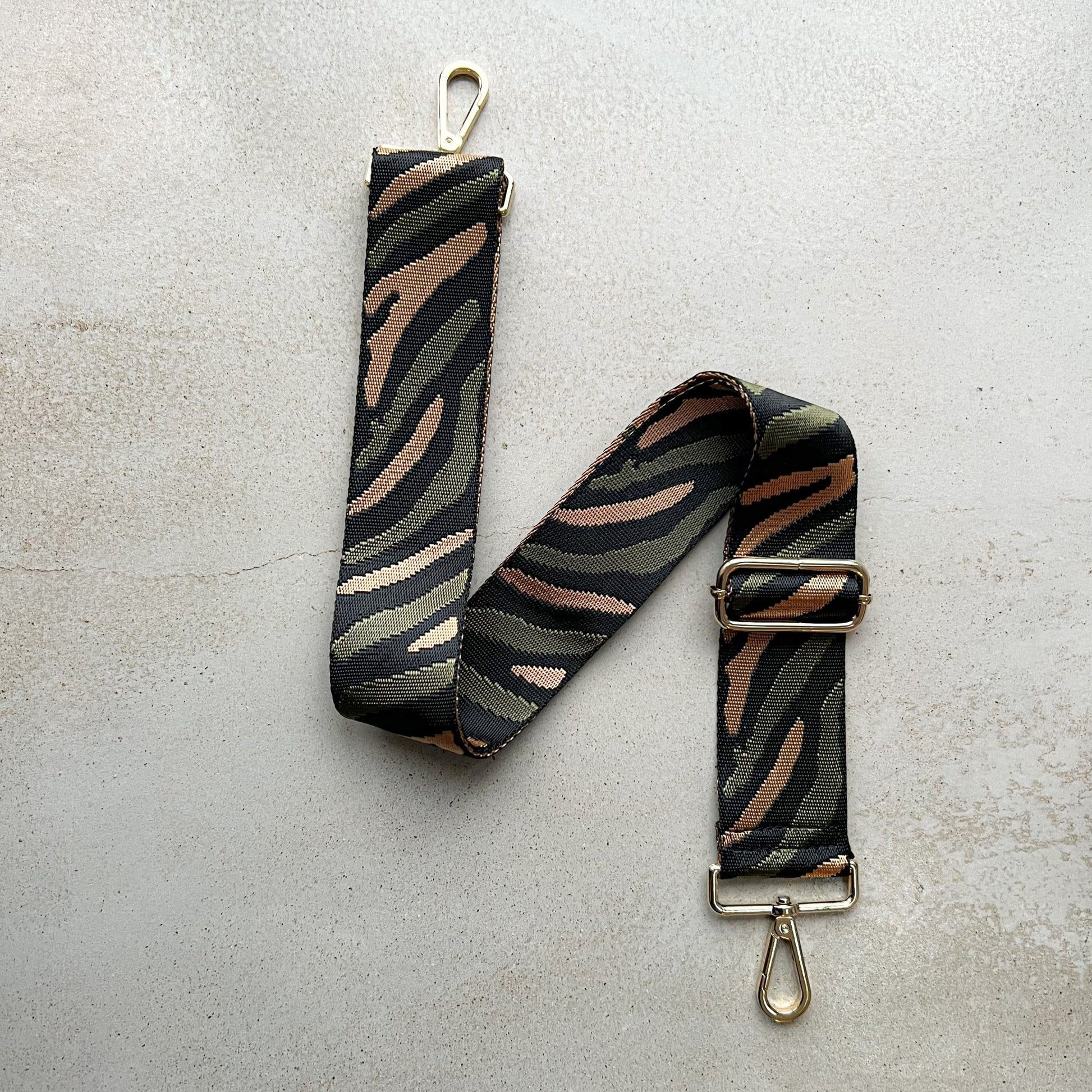 Zebra multi Print Pattern Bag Straps - OLIVIA AND GRAY LTD